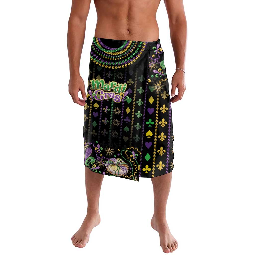 Mardi Gras Lips Queen Beads Lavalava - Wonder Print Shop
