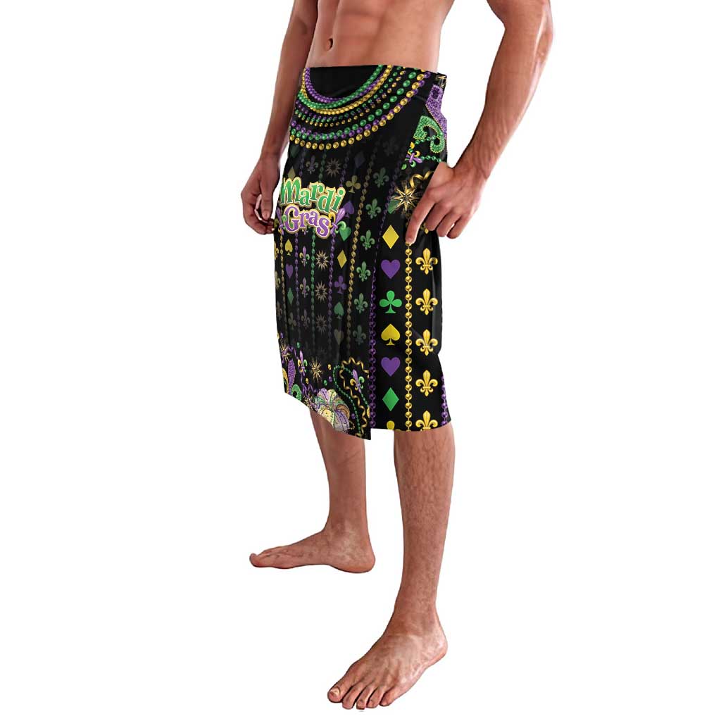 Mardi Gras Lips Queen Beads Lavalava - Wonder Print Shop