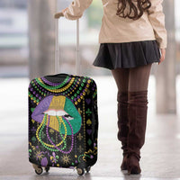 Mardi Gras Lips Queen Beads Luggage Cover - Wonder Print Shop