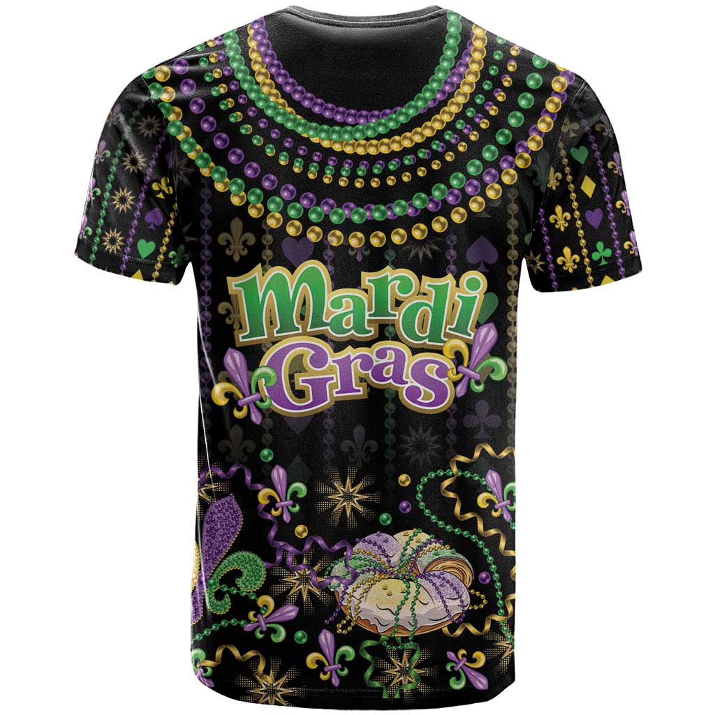 Mardi Gras Lips Queen Beads T Shirt - Wonder Print Shop