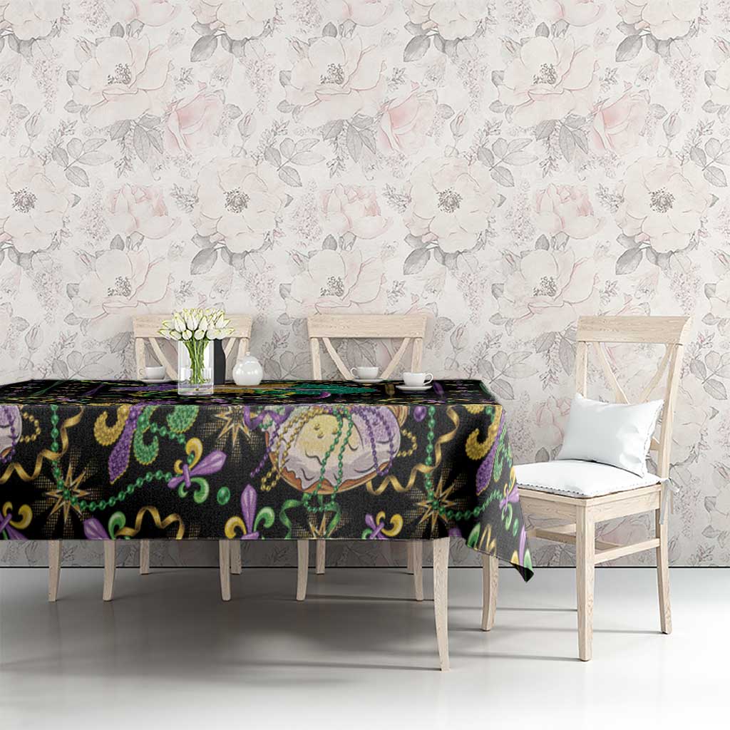Mardi Gras Lips Queen Beads Tablecloth - Wonder Print Shop