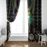 Mardi Gras Lips Queen Beads Window Curtain - Wonder Print Shop