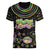 Mardi Gras Lips Queen Beads Women V-Neck T-Shirt - Wonder Print Shop