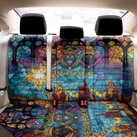 Epiphany Three Kings Day Back Car Seat Cover Stained Glass Window Style