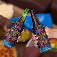 Epiphany Three Kings Day 4 in 1 Can Cooler Tumbler Stained Glass Window Style