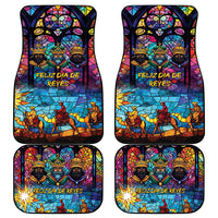Epiphany Three Kings Day Car Mats Stained Glass Window Style