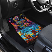 Epiphany Three Kings Day Car Mats Stained Glass Window Style