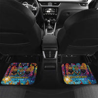 Epiphany Three Kings Day Car Mats Stained Glass Window Style