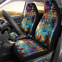 Epiphany Three Kings Day Car Seat Cover Stained Glass Window Style