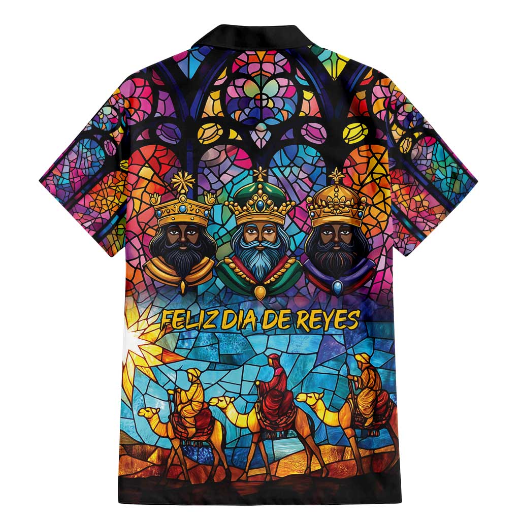 Epiphany Three Kings Day Family Matching Mermaid Dress and Hawaiian Shirt Stained Glass Window Style