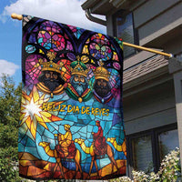 Epiphany Three Kings Day Garden Flag Stained Glass Window Style - Wonder Print Shop