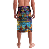 Epiphany Three Kings Day Lavalava Stained Glass Window Style - Wonder Print Shop