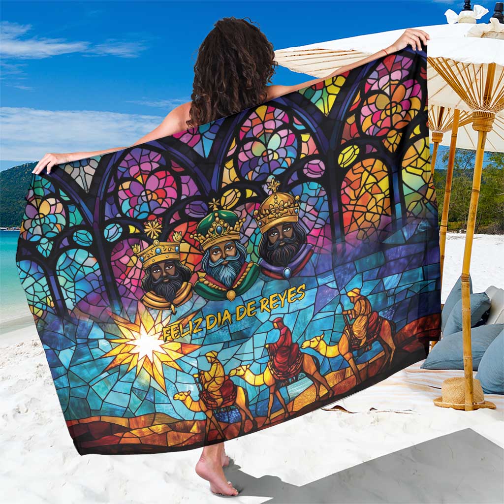 Epiphany Three Kings Day Sarong Stained Glass Window Style - Wonder Print Shop