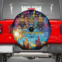Epiphany Three Kings Day Spare Tire Cover Stained Glass Window Style - Wonder Print Shop