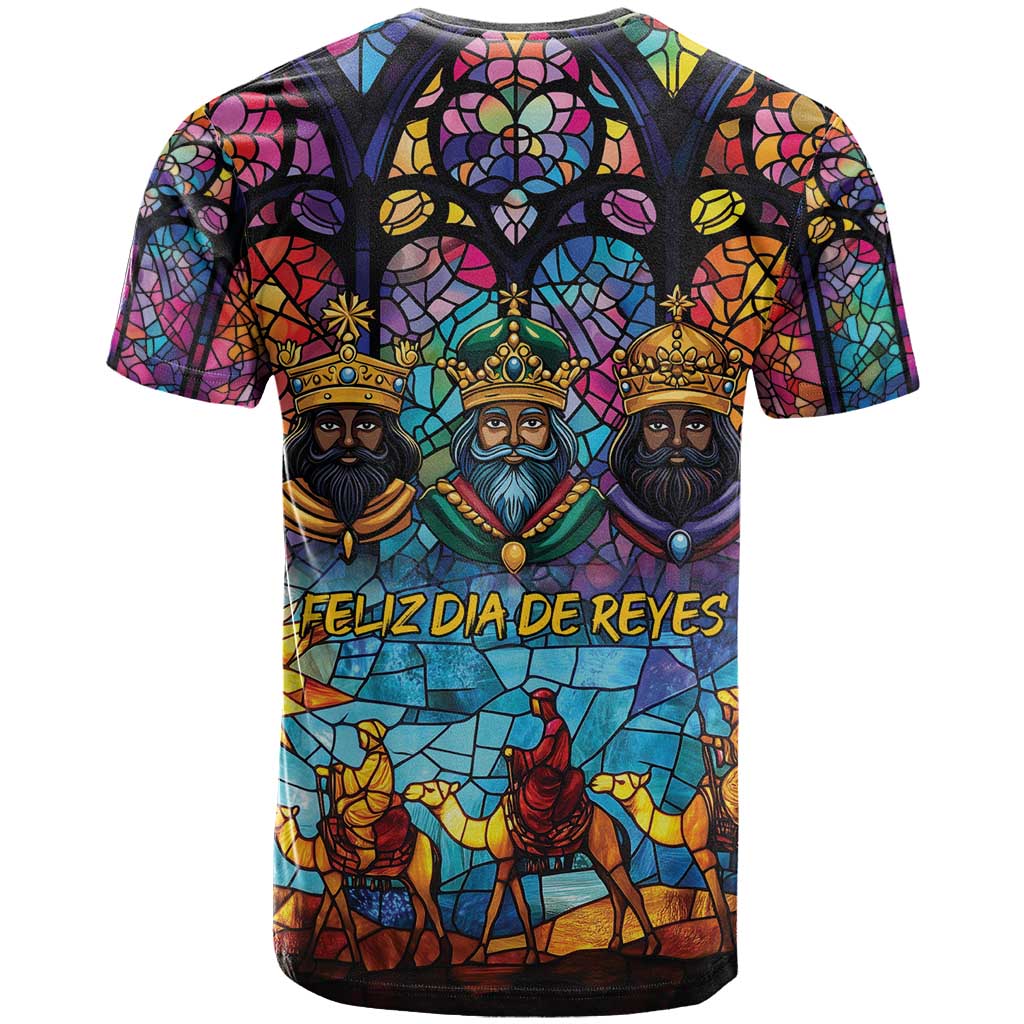 Epiphany Three Kings Day T Shirt Stained Glass Window Style - Wonder Print Shop