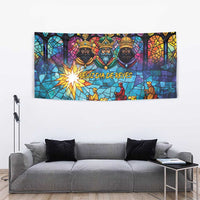 Epiphany Three Kings Day Tapestry Stained Glass Window Style - Wonder Print Shop