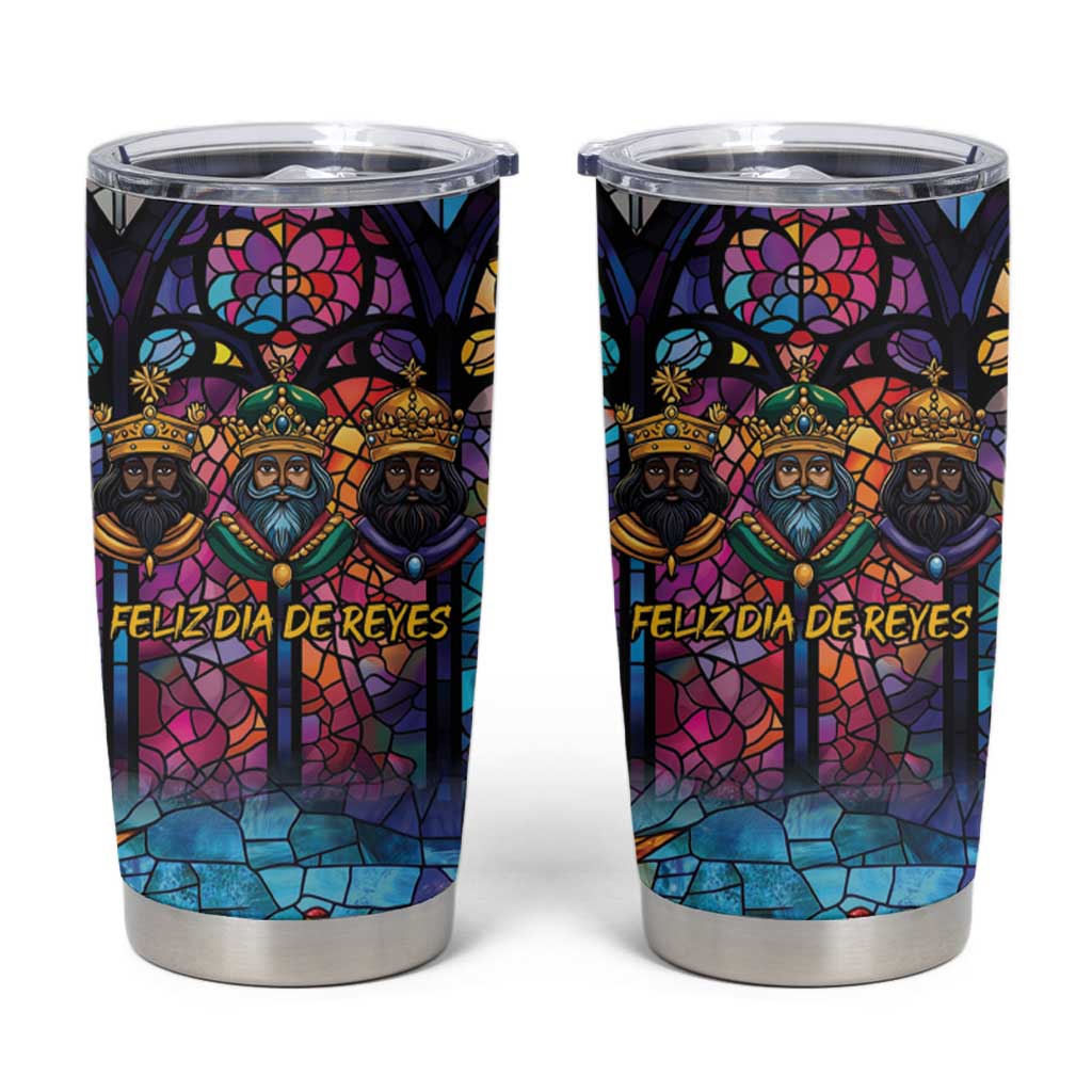 Epiphany Three Kings Day Tumbler Cup Stained Glass Window Style - Wonder Print Shop