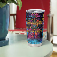 Epiphany Three Kings Day Tumbler Cup Stained Glass Window Style - Wonder Print Shop