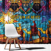Epiphany Three Kings Day Window Curtain Stained Glass Window Style - Wonder Print Shop