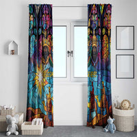 Epiphany Three Kings Day Window Curtain Stained Glass Window Style - Wonder Print Shop