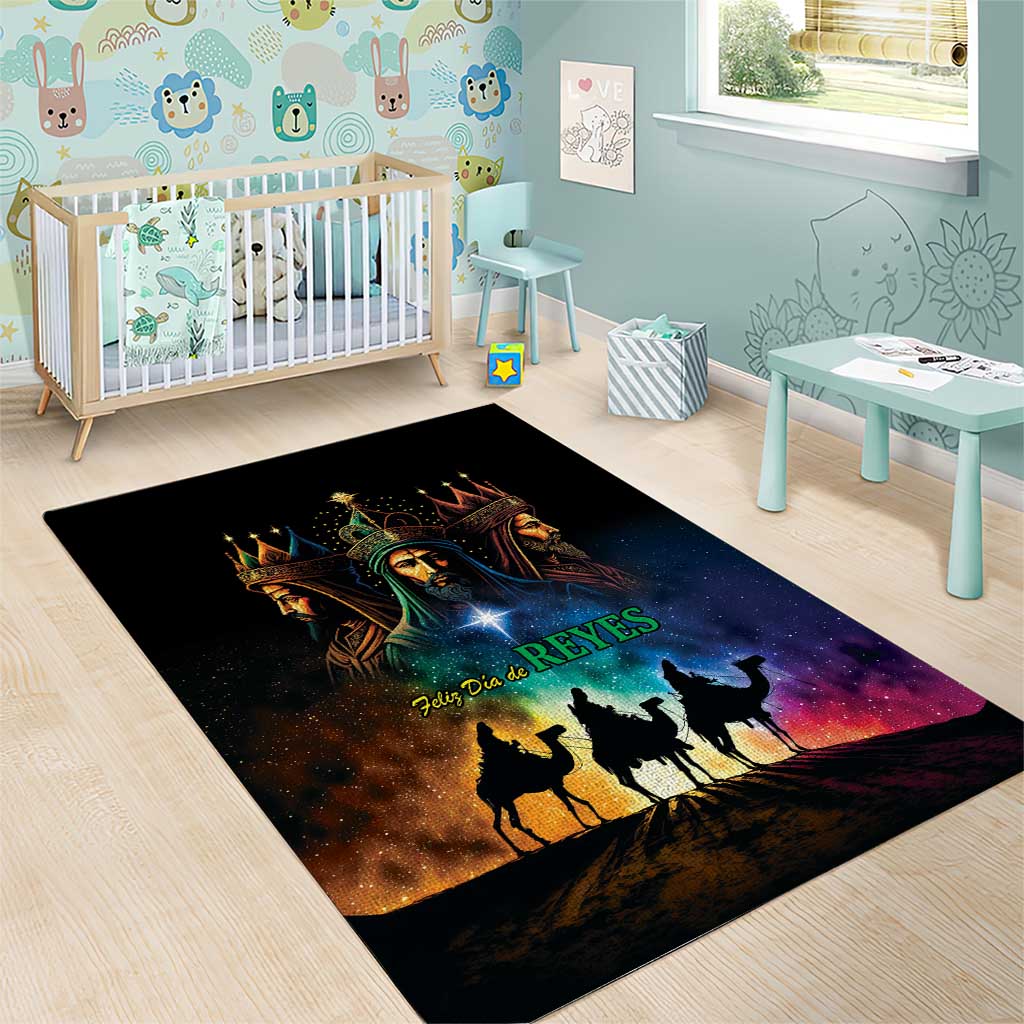 Feliz Dia De Reyes Three Kings Day Area Rug Happy Epiphany Day