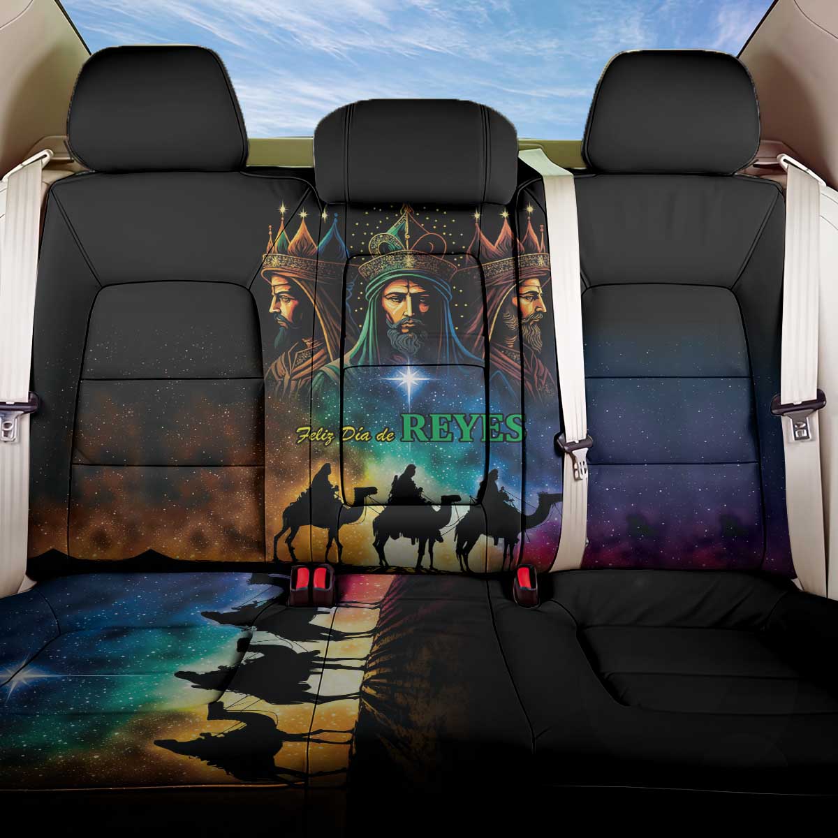 Feliz Dia De Reyes Three Kings Day Back Car Seat Cover Happy Epiphany Day