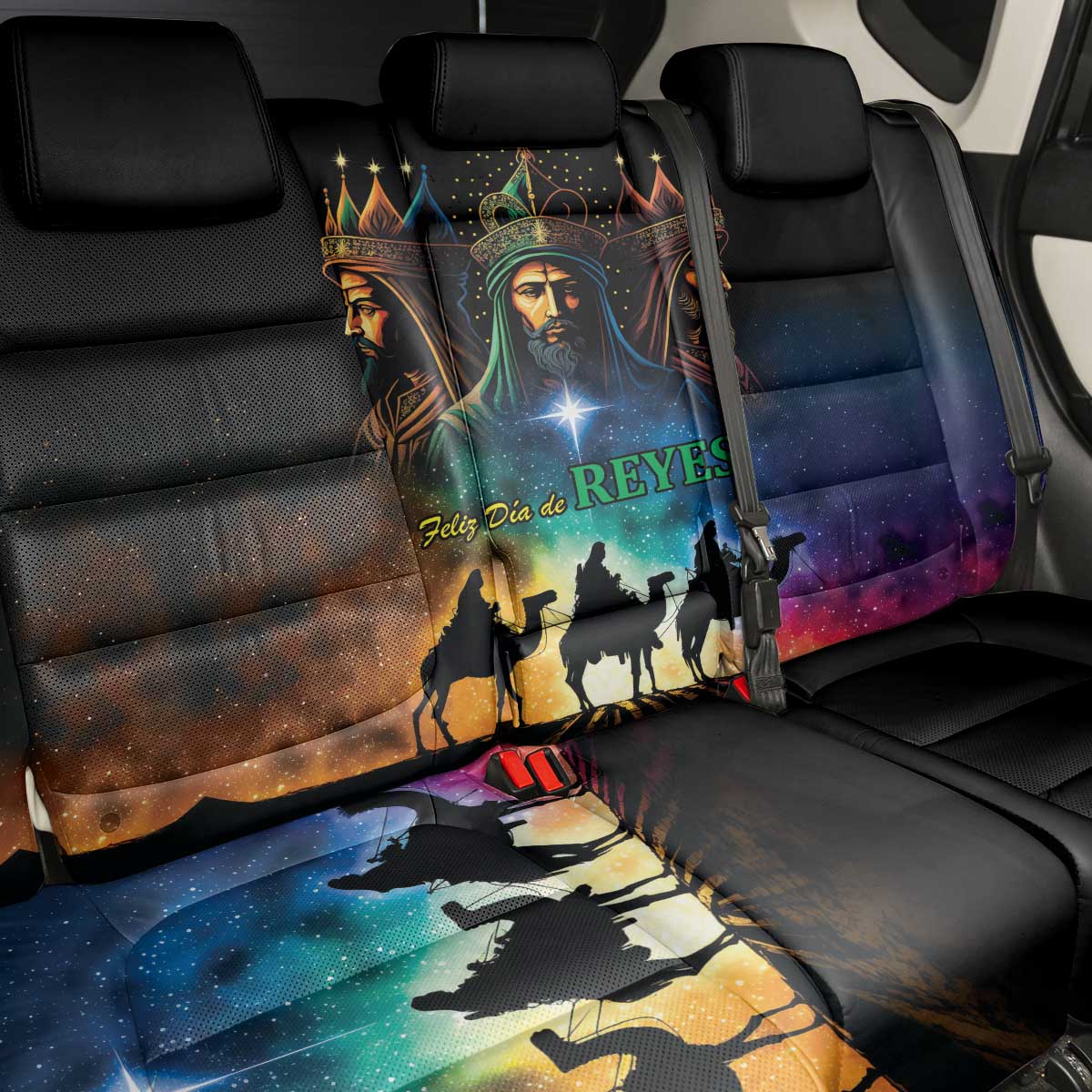 Feliz Dia De Reyes Three Kings Day Back Car Seat Cover Happy Epiphany Day