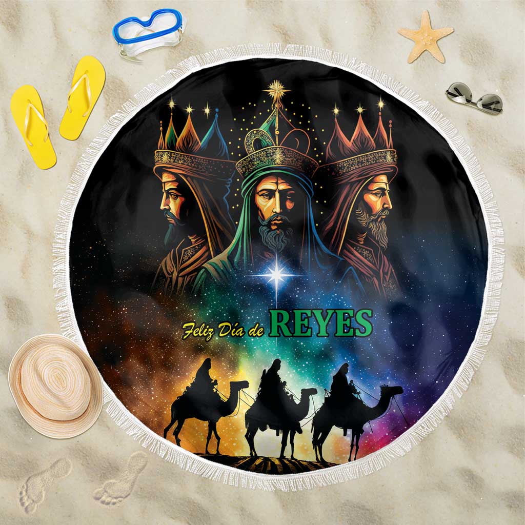 Feliz Dia De Reyes Three Kings Day Beach Blanket Happy Epiphany Day