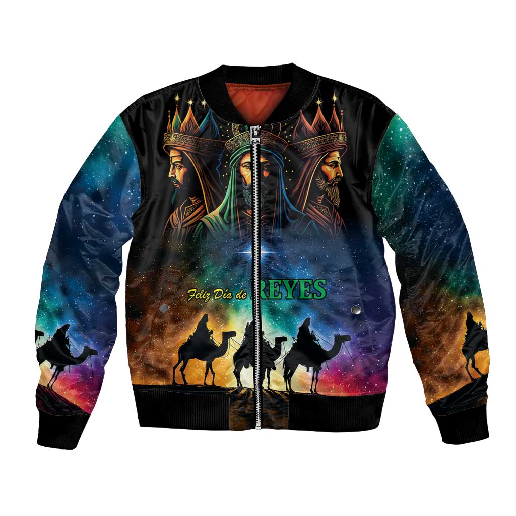 Feliz Dia De Reyes Three Kings Day Bomber Jacket Happy Epiphany Day