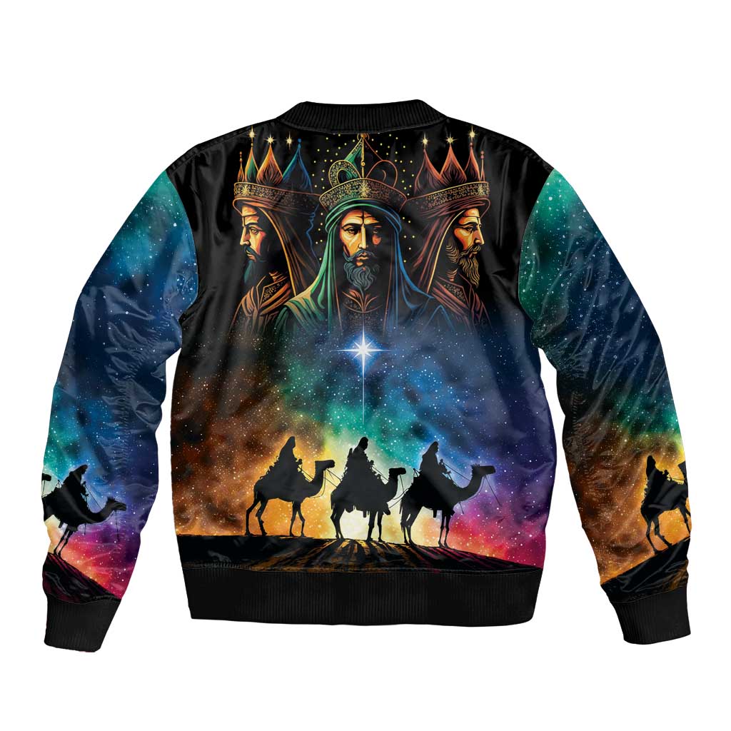 Feliz Dia De Reyes Three Kings Day Bomber Jacket Happy Epiphany Day