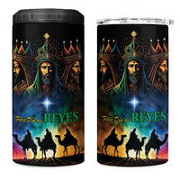 Feliz Dia De Reyes Three Kings Day 4 in 1 Can Cooler Tumbler Happy Epiphany Day