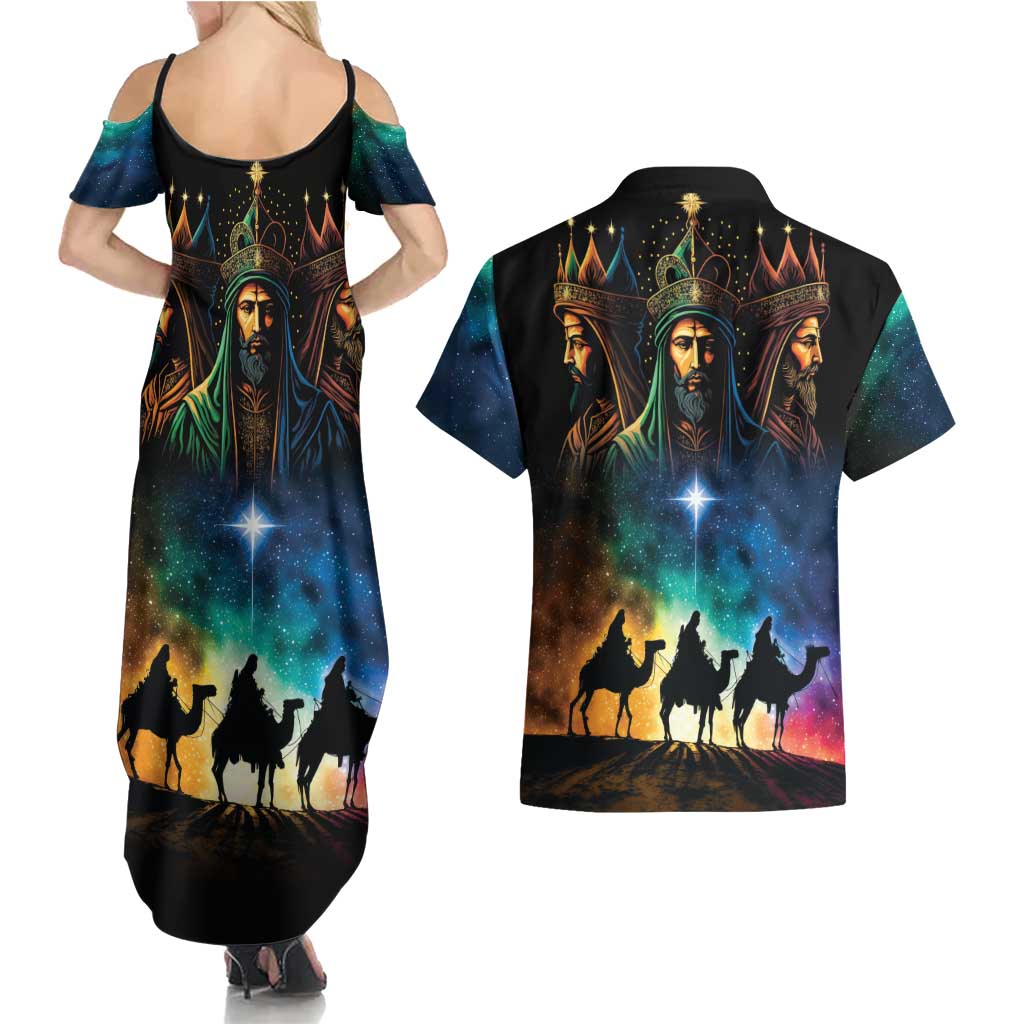 Feliz Dia De Reyes Three Kings Day Couples Matching Summer Maxi Dress and Hawaiian Shirt Happy Epiphany Day