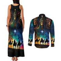 Feliz Dia De Reyes Three Kings Day Couples Matching Tank Maxi Dress and Long Sleeve Button Shirt Happy Epiphany Day