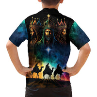 Feliz Dia De Reyes Three Kings Day Family Matching Off The Shoulder Long Sleeve Dress and Hawaiian Shirt Happy Epiphany Day