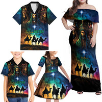 Feliz Dia De Reyes Three Kings Day Family Matching Off Shoulder Maxi Dress and Hawaiian Shirt Happy Epiphany Day LT9 - Wonder Print Shop
