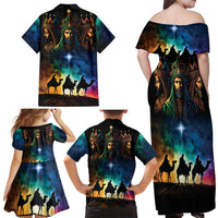 Feliz Dia De Reyes Three Kings Day Family Matching Off Shoulder Maxi Dress and Hawaiian Shirt Happy Epiphany Day LT9 - Wonder Print Shop