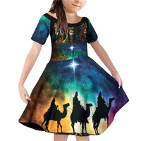 Feliz Dia De Reyes Three Kings Day Family Matching Off Shoulder Short Dress and Hawaiian Shirt Happy Epiphany Day LT9 - Wonder Print Shop