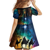 Feliz Dia De Reyes Three Kings Day Family Matching Short Sleeve Bodycon Dress and Hawaiian Shirt Happy Epiphany Day - Wonder Print Shop
