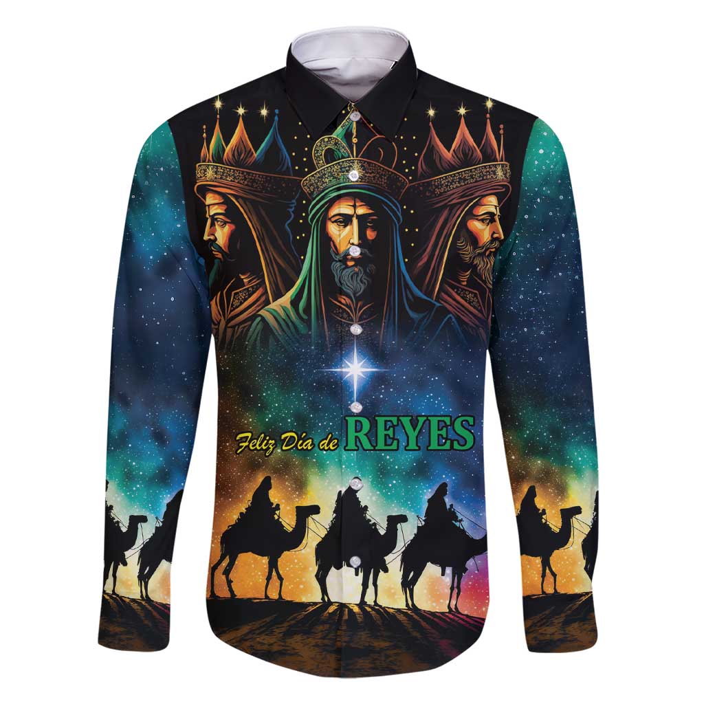 Feliz Dia De Reyes Three Kings Day Family Matching Short Sleeve Bodycon Dress and Hawaiian Shirt Happy Epiphany Day - Wonder Print Shop