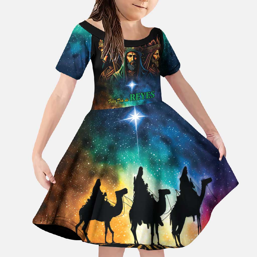 Feliz Dia De Reyes Three Kings Day Family Matching Summer Maxi Dress and Hawaiian Shirt Happy Epiphany Day - Wonder Print Shop
