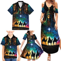 Feliz Dia De Reyes Three Kings Day Family Matching Summer Maxi Dress and Hawaiian Shirt Happy Epiphany Day - Wonder Print Shop