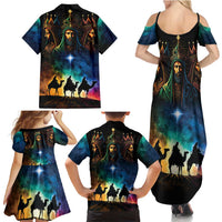 Feliz Dia De Reyes Three Kings Day Family Matching Summer Maxi Dress and Hawaiian Shirt Happy Epiphany Day - Wonder Print Shop