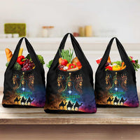 Feliz Dia De Reyes Three Kings Day Grocery Bag Happy Epiphany Day