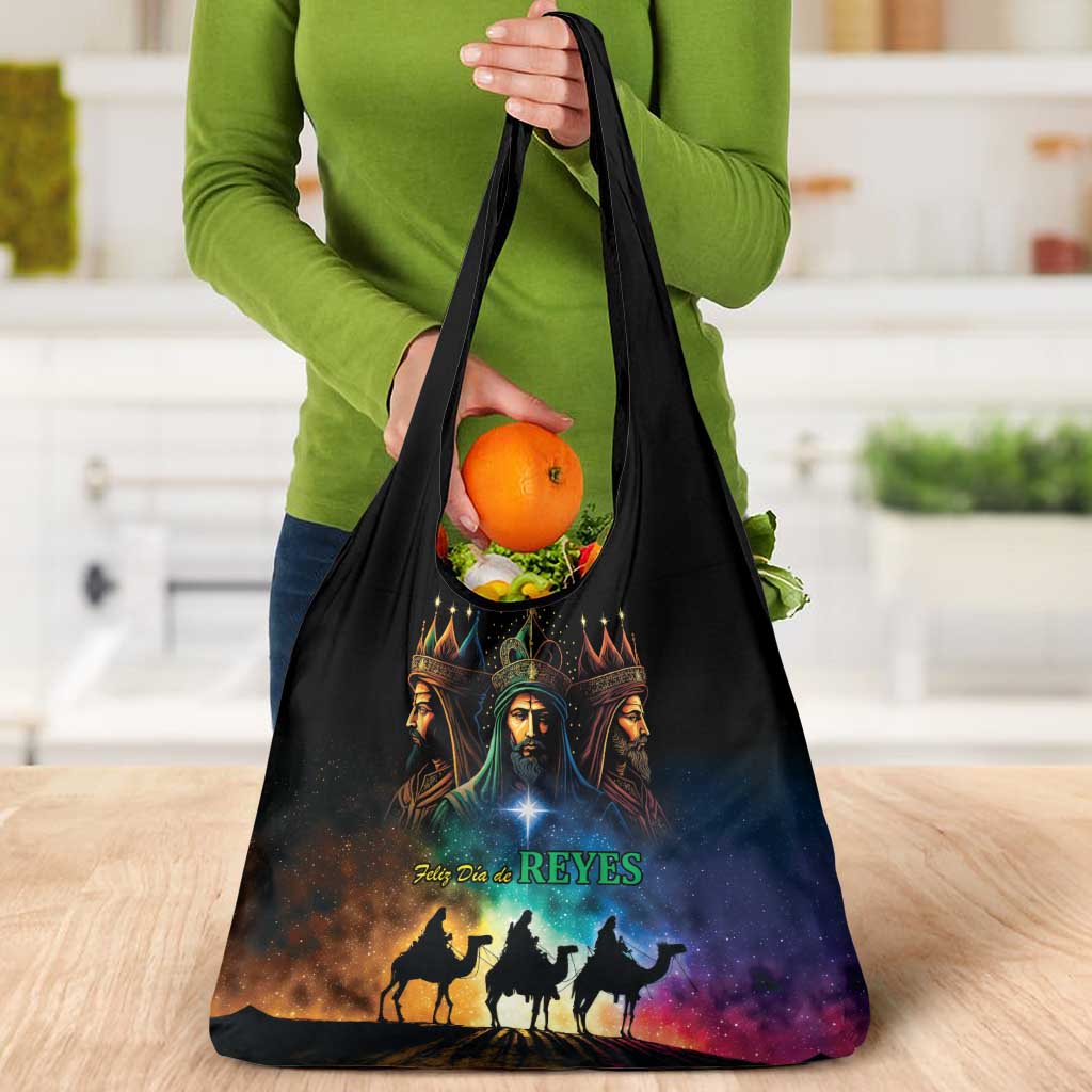 Feliz Dia De Reyes Three Kings Day Grocery Bag Happy Epiphany Day