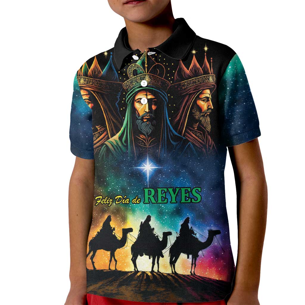 Feliz Dia De Reyes Three Kings Day Kid Polo Shirt Happy Epiphany Day - Wonder Print Shop