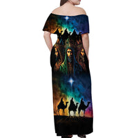 Feliz Dia De Reyes Three Kings Day Off Shoulder Maxi Dress Happy Epiphany Day - Wonder Print Shop