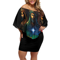 Feliz Dia De Reyes Three Kings Day Off Shoulder Short Dress Happy Epiphany Day - Wonder Print Shop