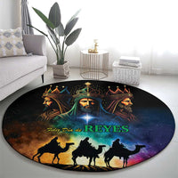 Feliz Dia De Reyes Three Kings Day Round Carpet Happy Epiphany Day - Wonder Print Shop