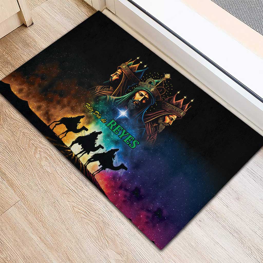Feliz Dia De Reyes Three Kings Day Rubber Doormat Happy Epiphany Day - Wonder Print Shop