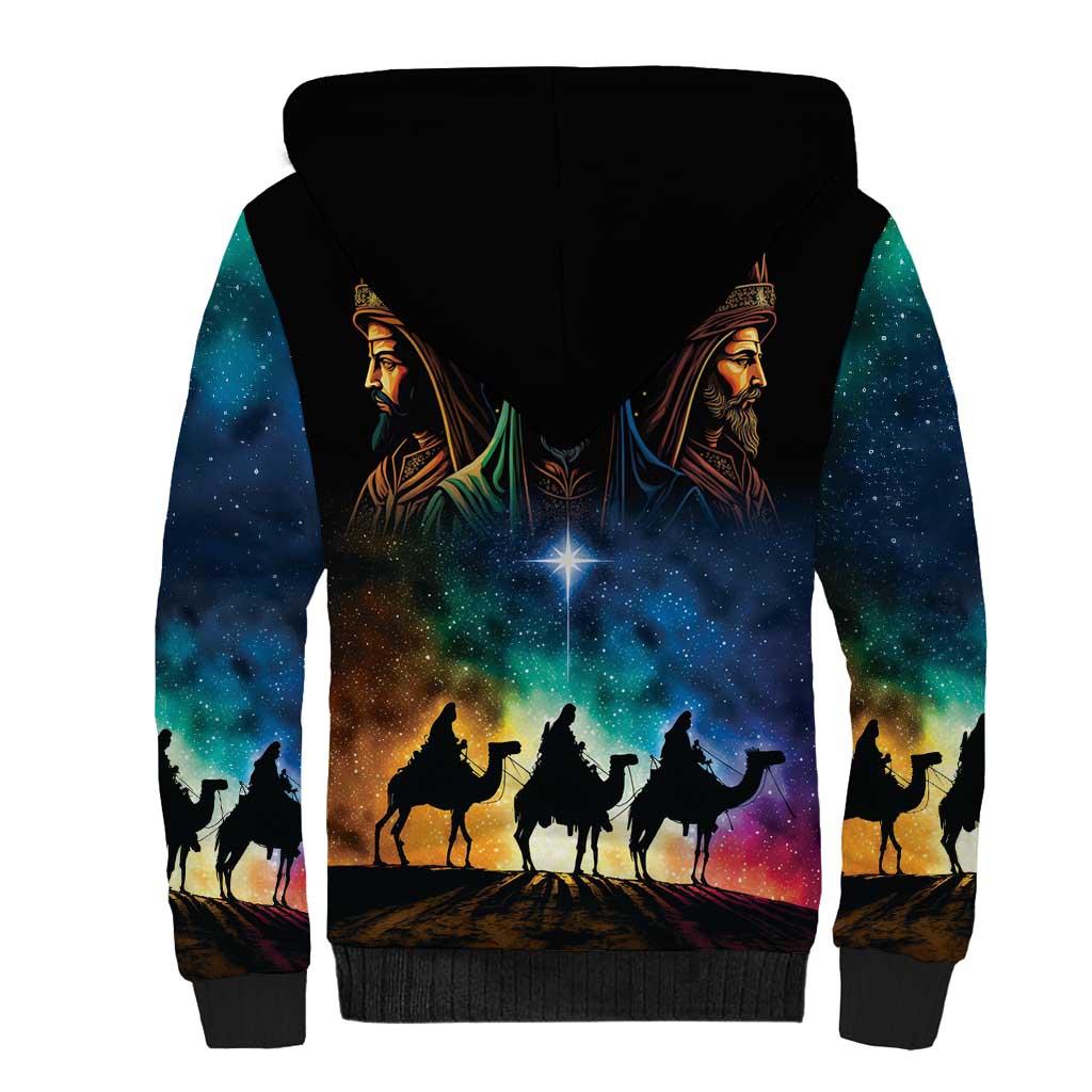 Feliz Dia De Reyes Three Kings Day Sherpa Hoodie Happy Epiphany Day - Wonder Print Shop